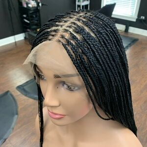 Elegant Black Braided Wig